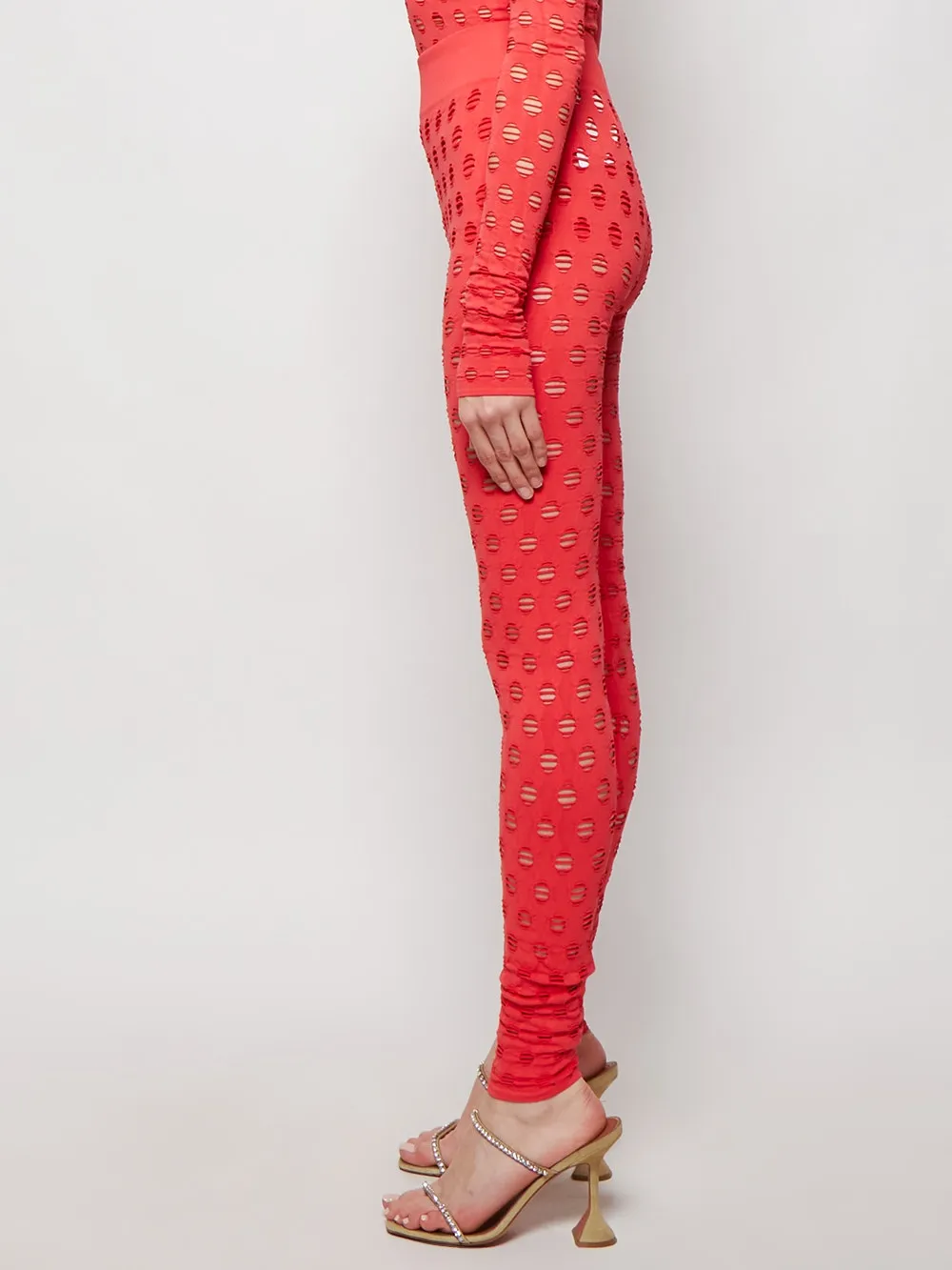 Knitted Perforated Leggings