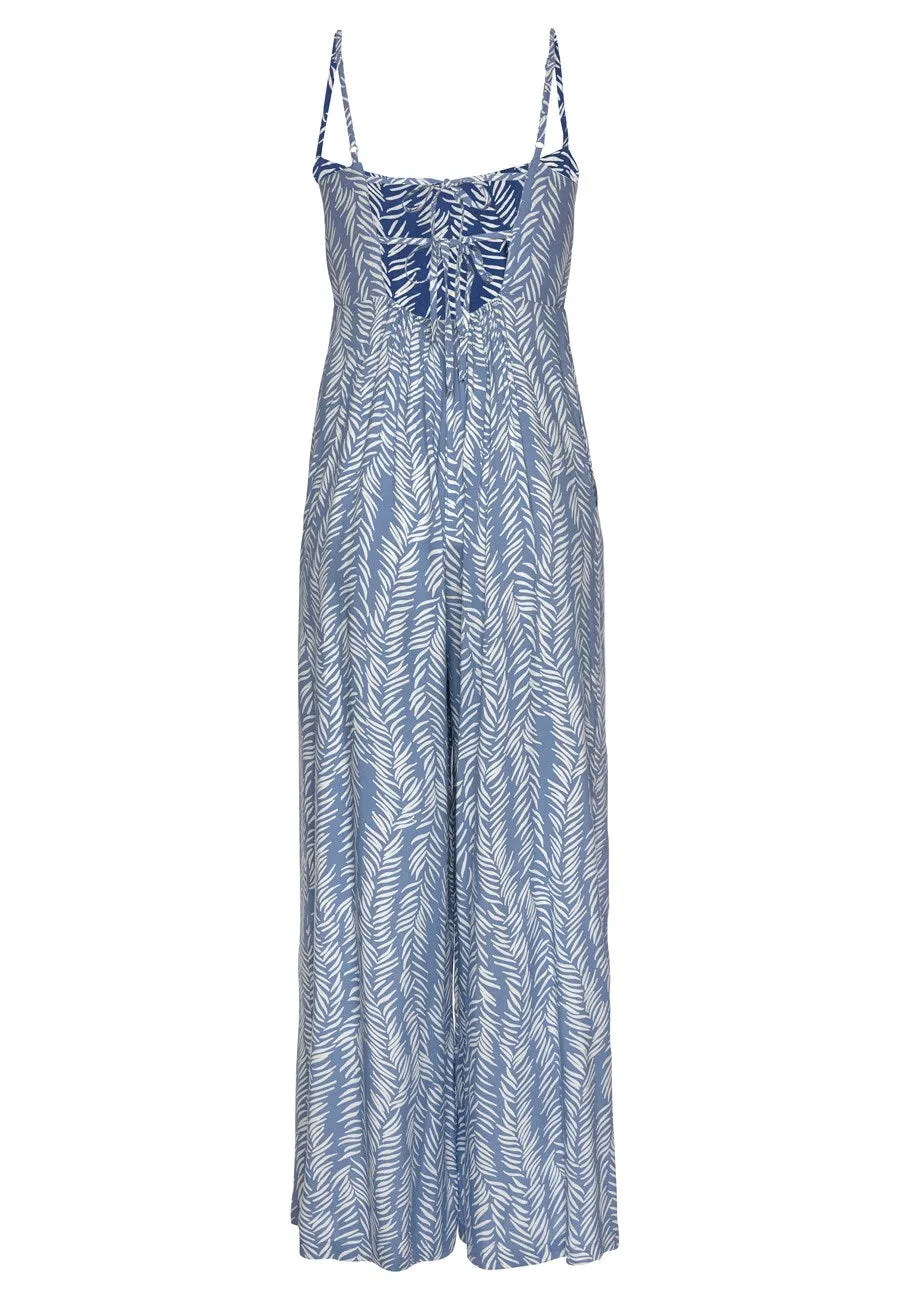 LASCANA Women's Printed Sleeveless Jumpsuit