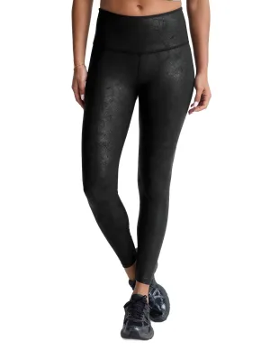 Leatherette High Waist Leggings In Black