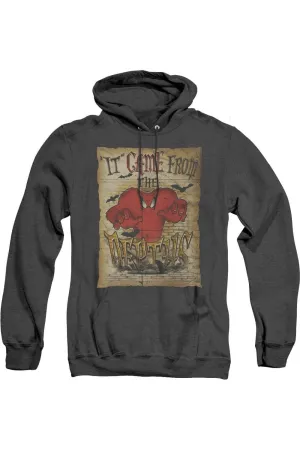 Looney Tunes The Depths Adult Heather Hoodie / Hooded Sweatshirt