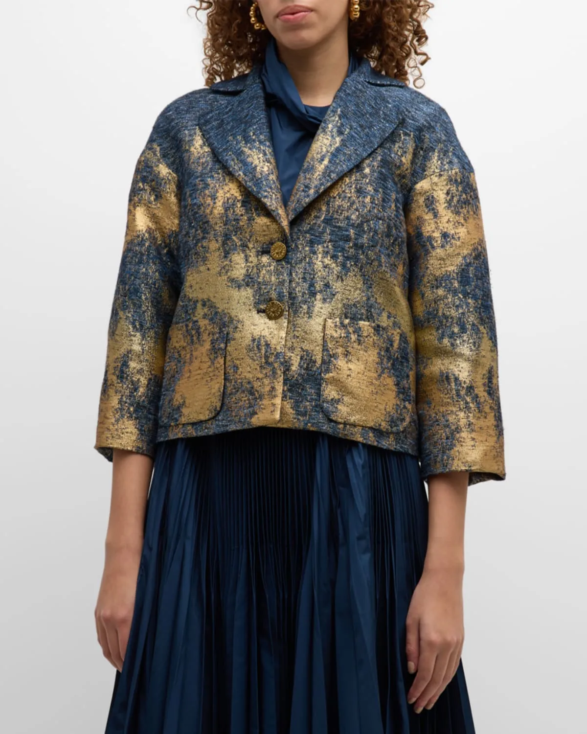 Lurex Tweed Cabane Short Jacket
