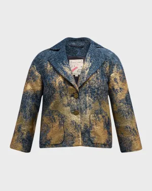 Lurex Tweed Cabane Short Jacket