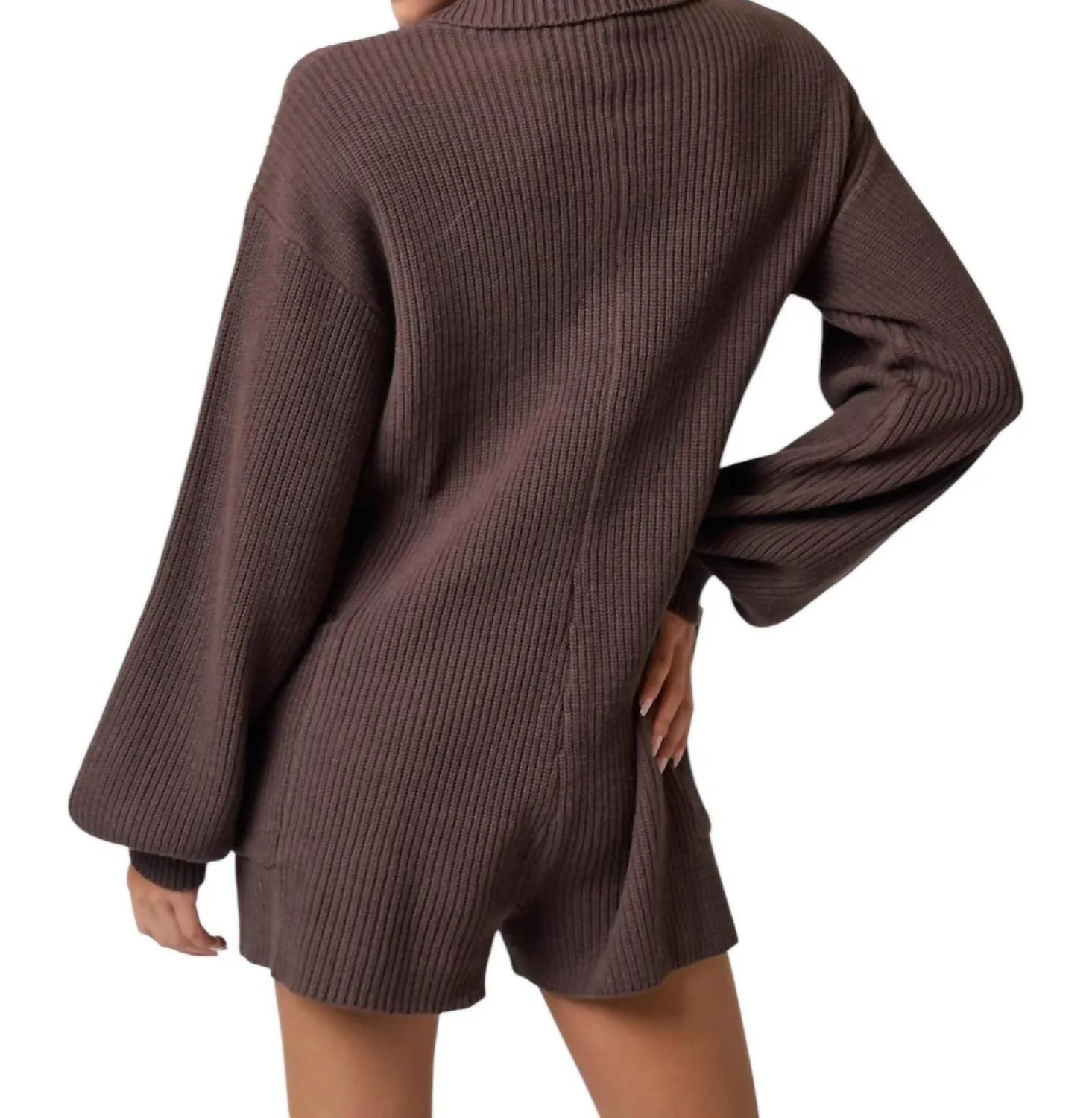 Made For Fall Romper In Brown