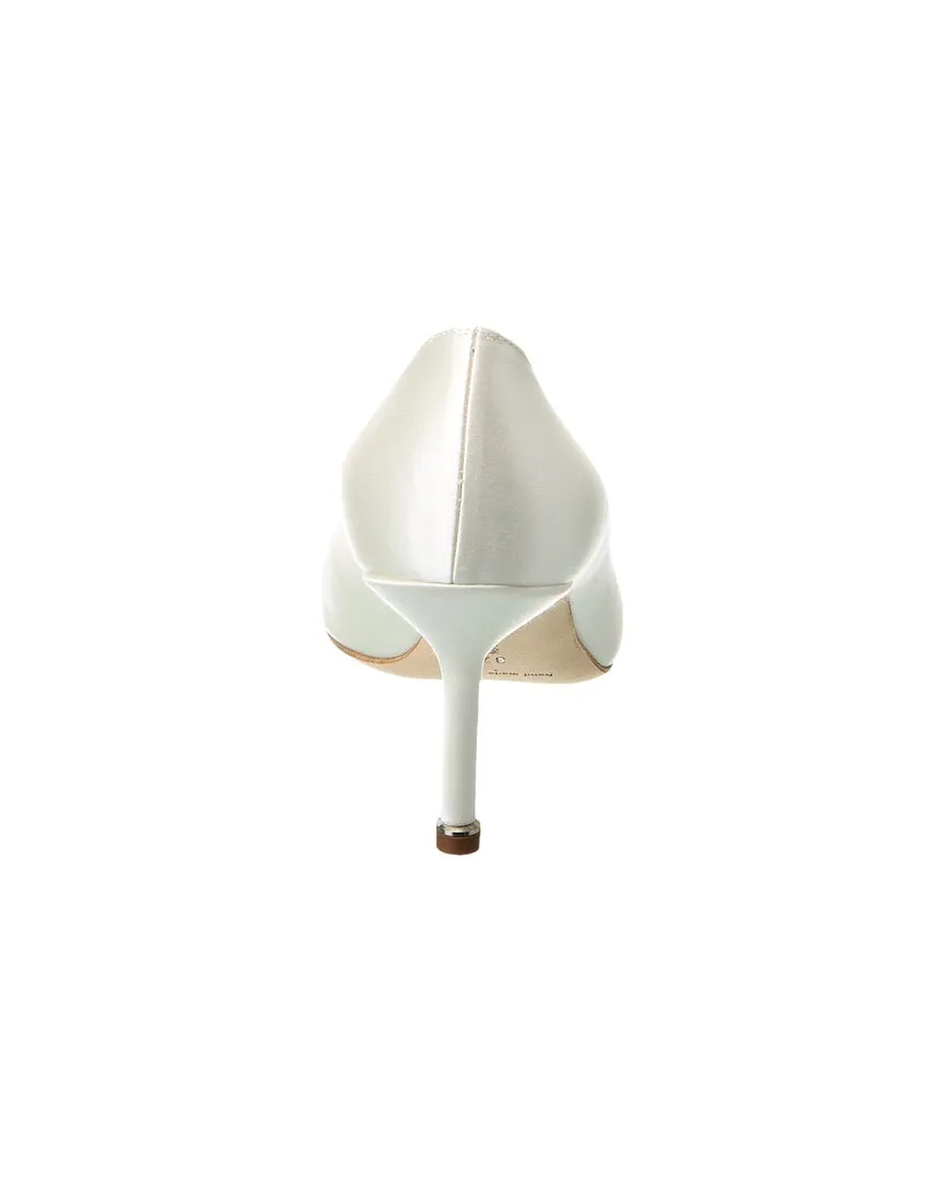 Manolo Blahnik Hangisi Bridal 70 Satin Pump
