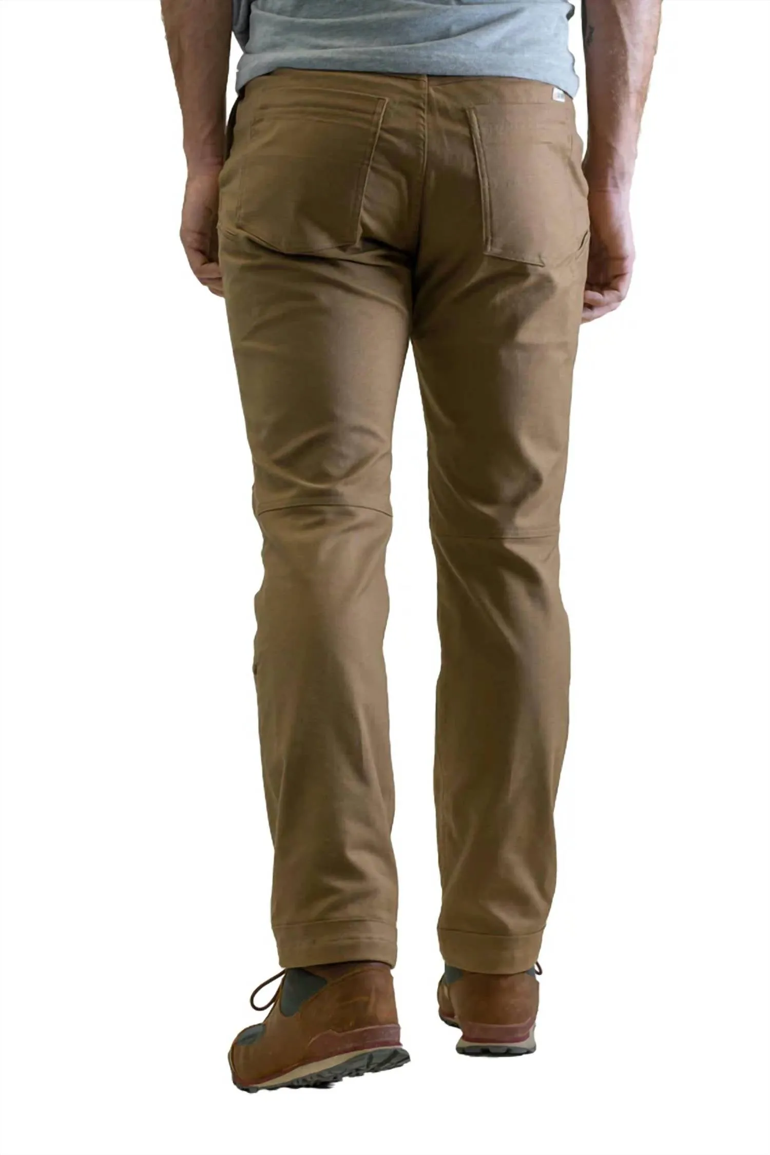Men's Flex Canvas Pants - 32" Inseam In Brown
