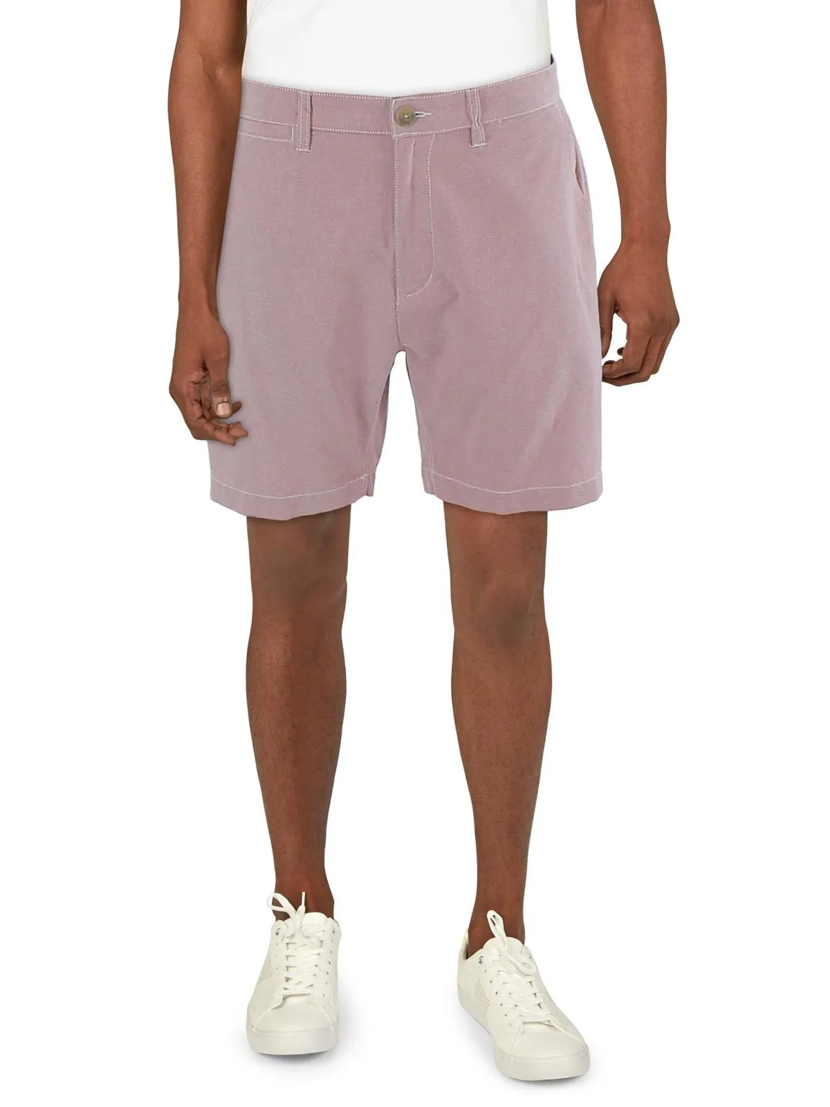 Mens Mid Rise Midi Casual Shorts