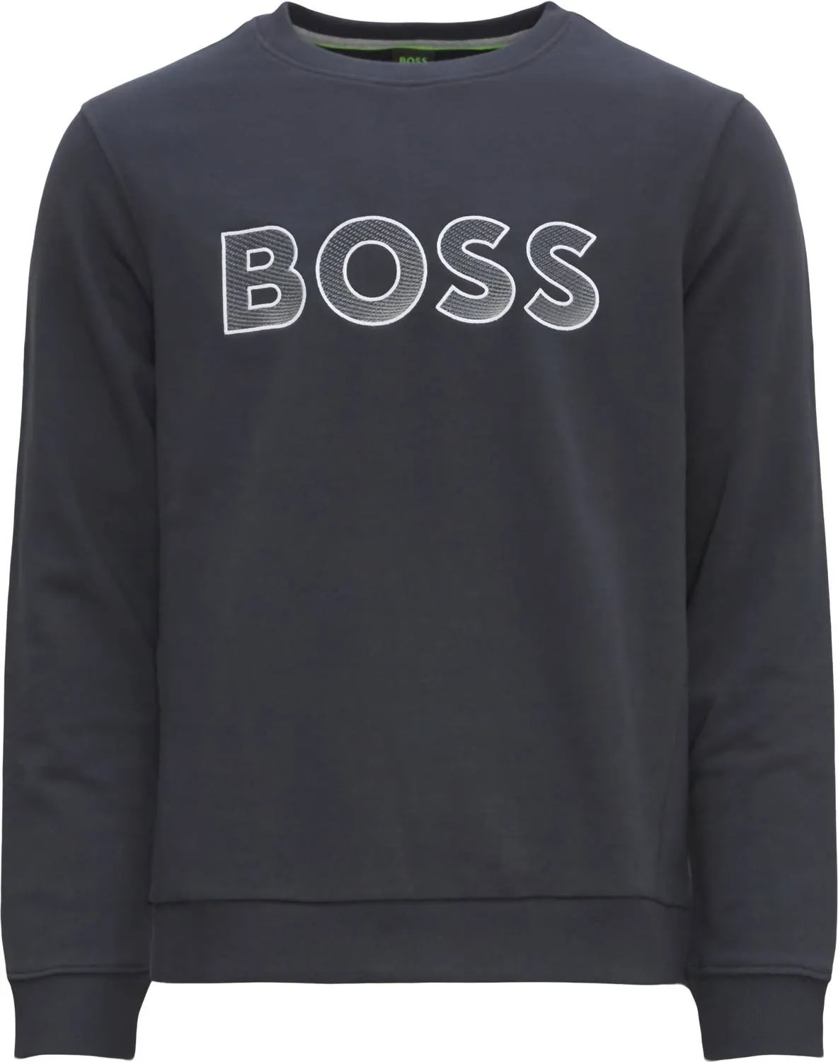 Men's Salbo Contrasting Logo Crewneck Sweatshirt In Dark Blue