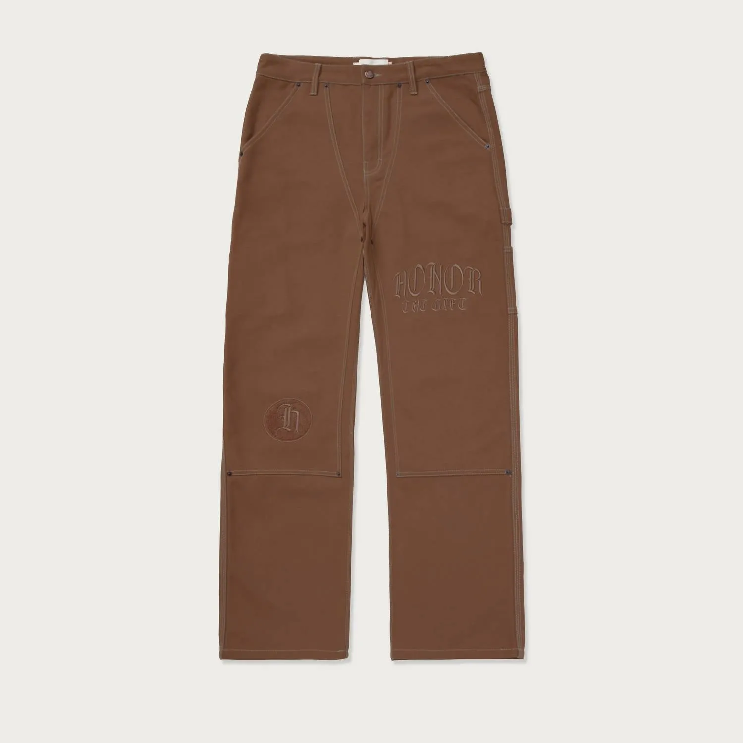 Men's Script Carpenter Pant In Brown