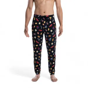Men's Snooze Pants In Football Gamer - Black