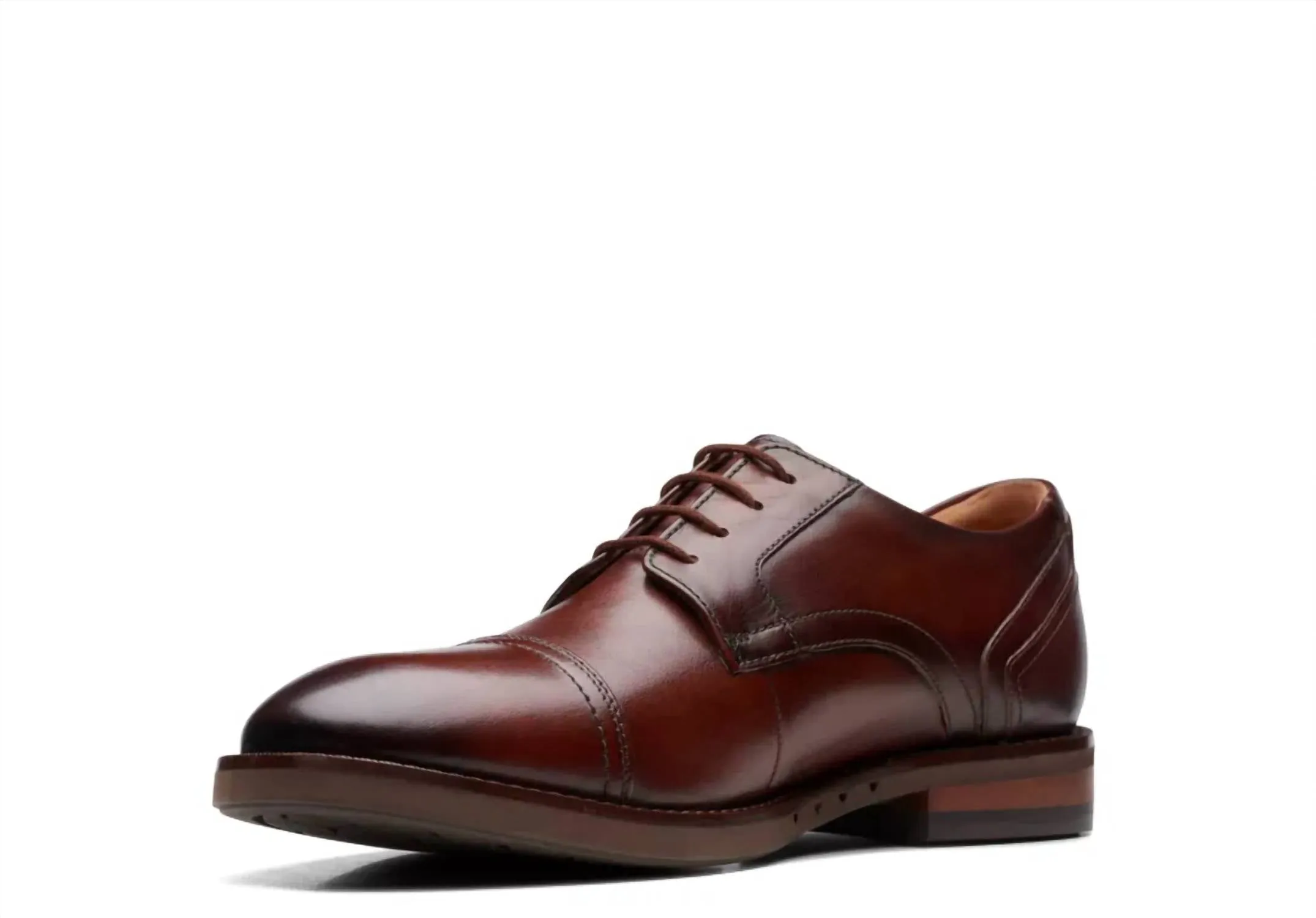 Men's Un Hugh Cap Shoes In Mahogany
