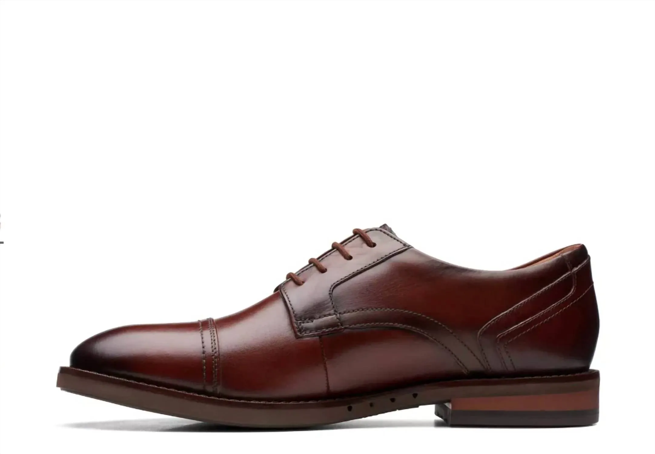 Men's Un Hugh Cap Shoes In Mahogany