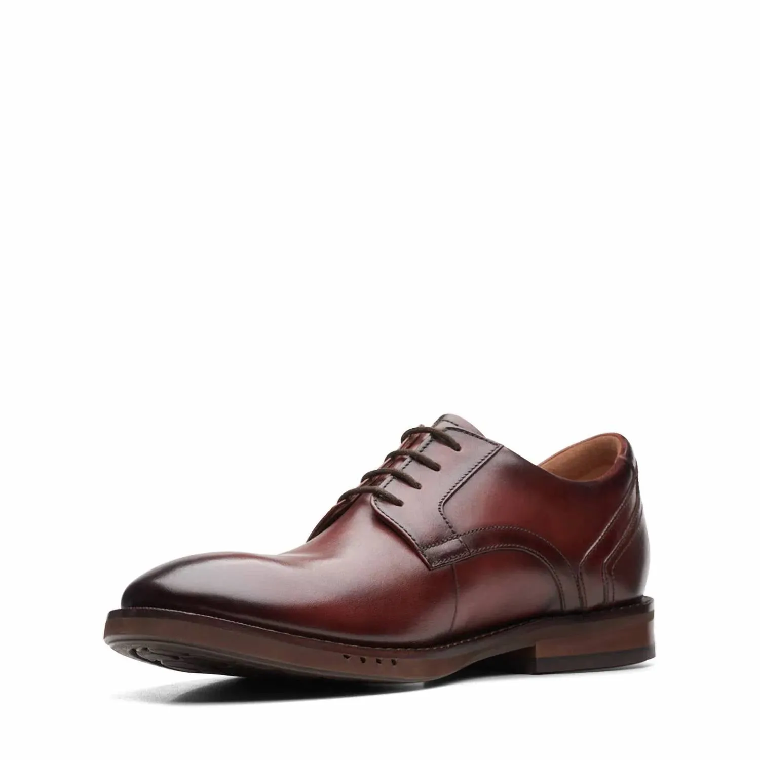Men's Un Hugh Lace Shoes In Brown Tumbled Nubuck
