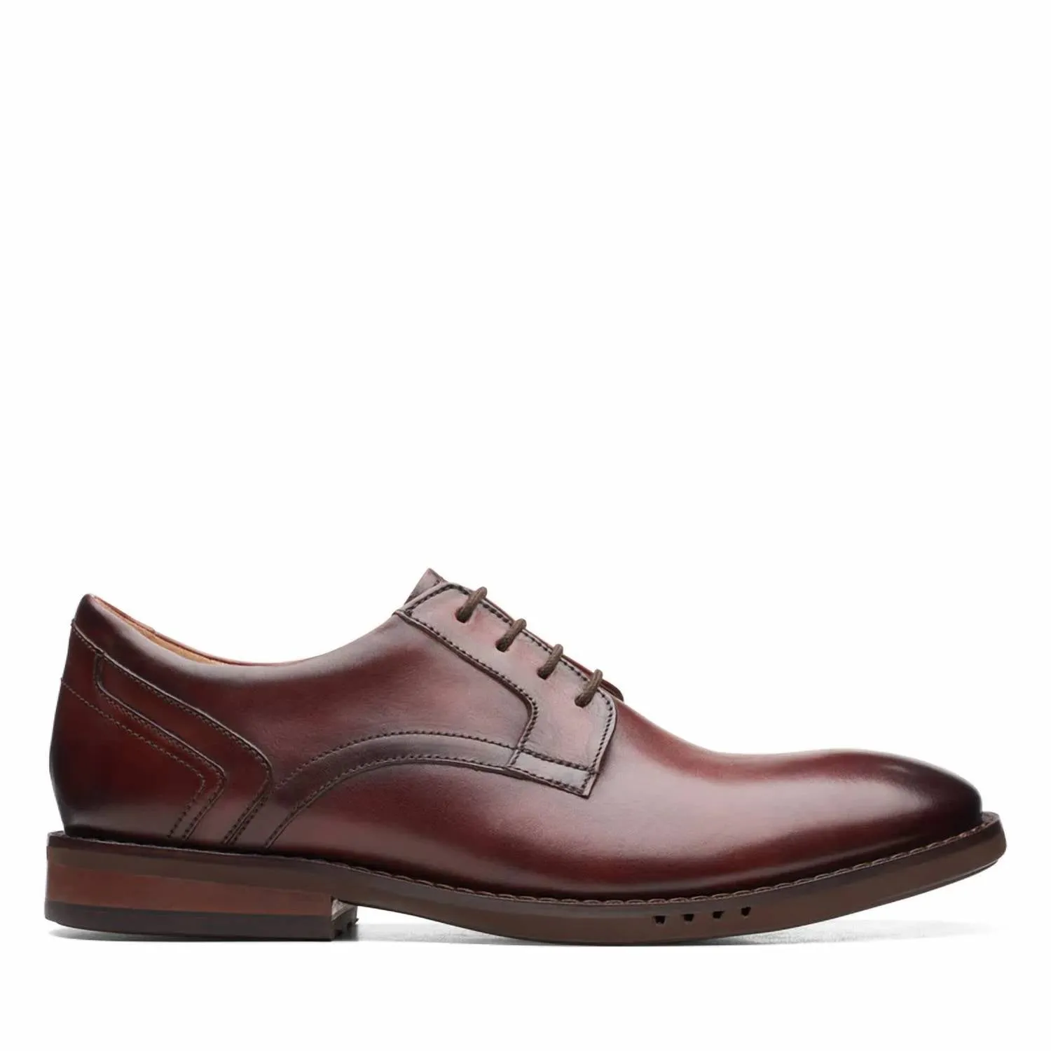 Men's Un Hugh Lace Shoes In Brown Tumbled Nubuck