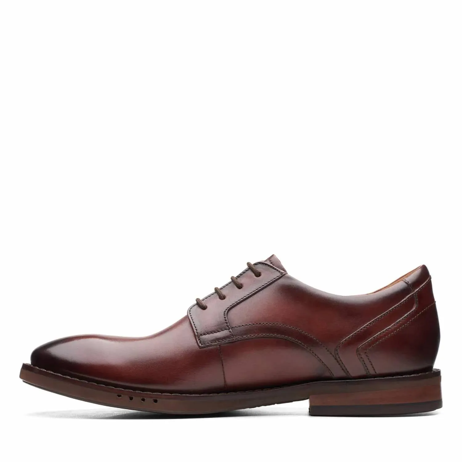 Men's Un Hugh Lace Shoes In Brown Tumbled Nubuck