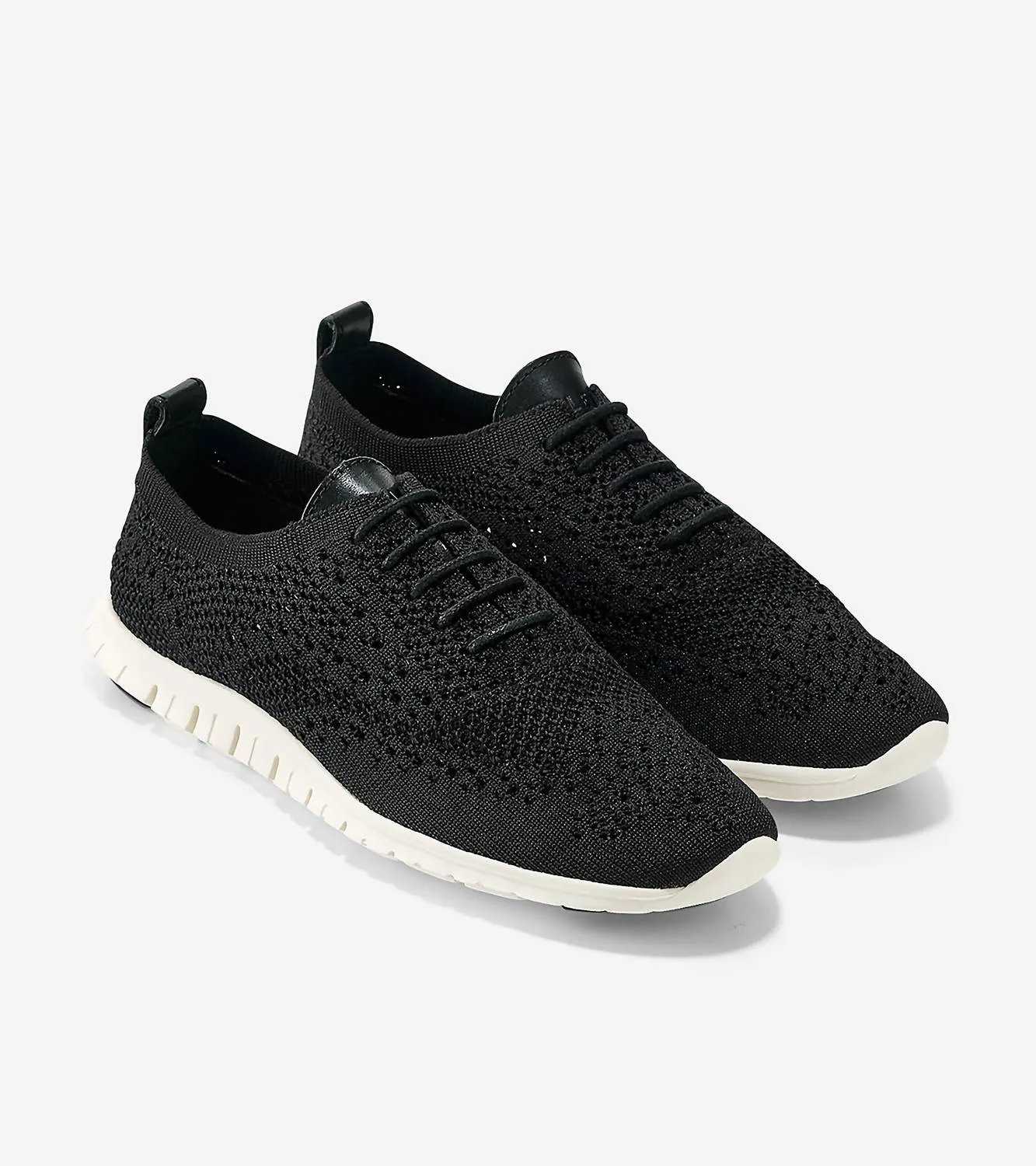 Men's Zerogrand Stitchlite Oxford Shoes In Black/ivory
