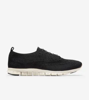 Men's Zerogrand Stitchlite Oxford Shoes In Black/ivory