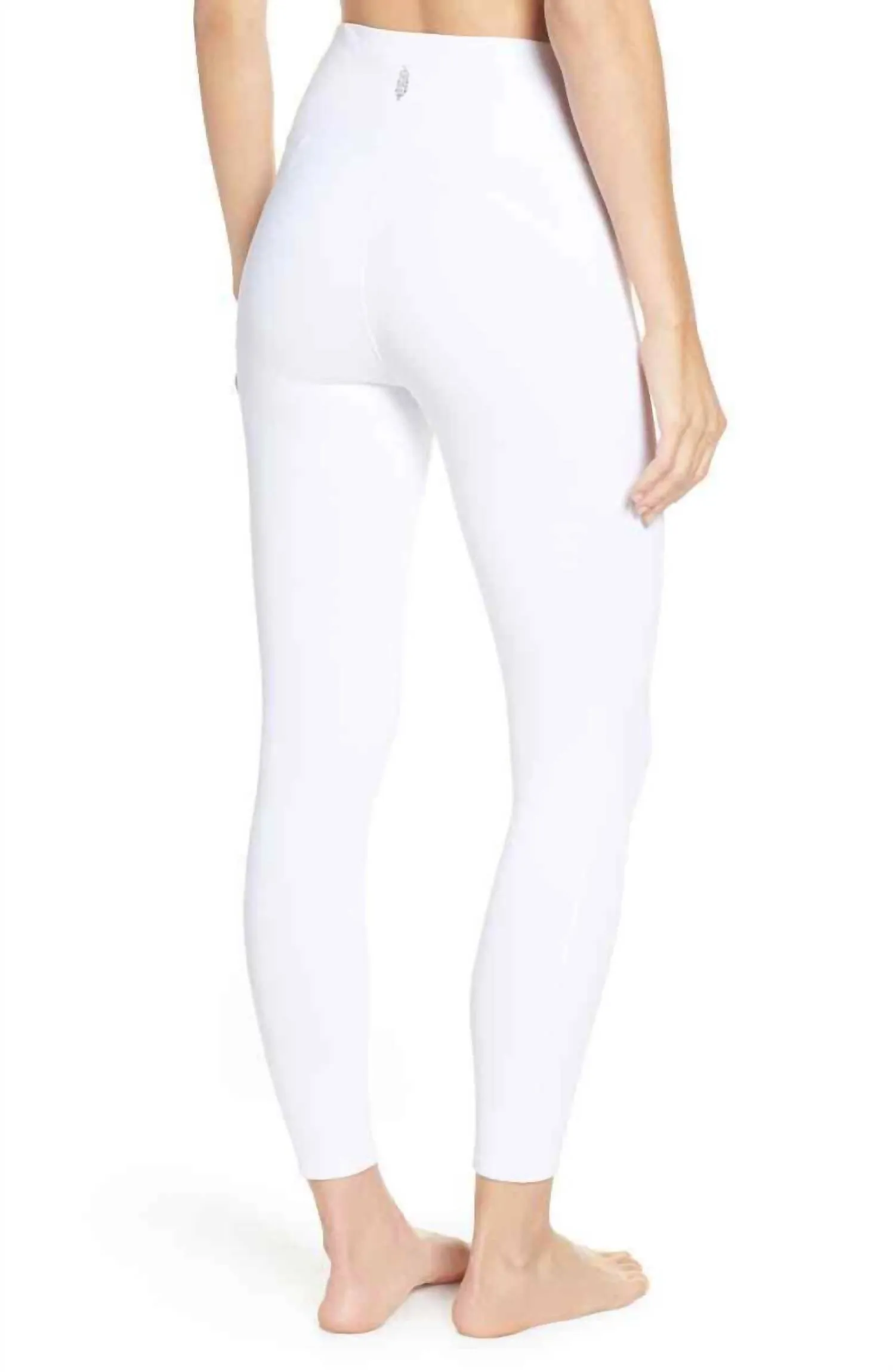 Movement Formation High Waist Ankle Leggings In White