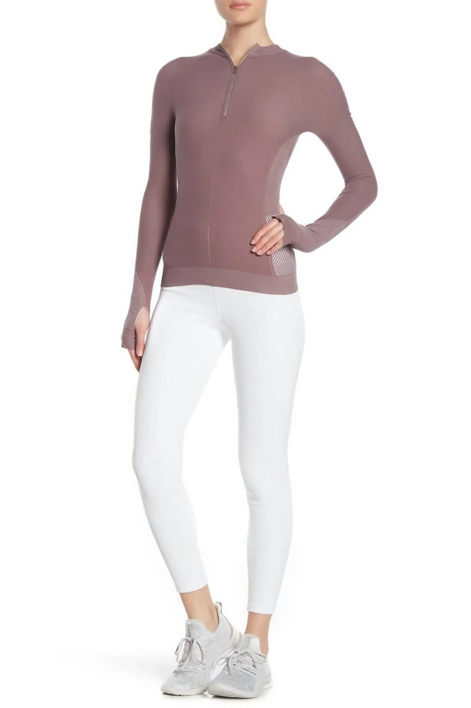 Movement Formation High Waist Ankle Leggings In White