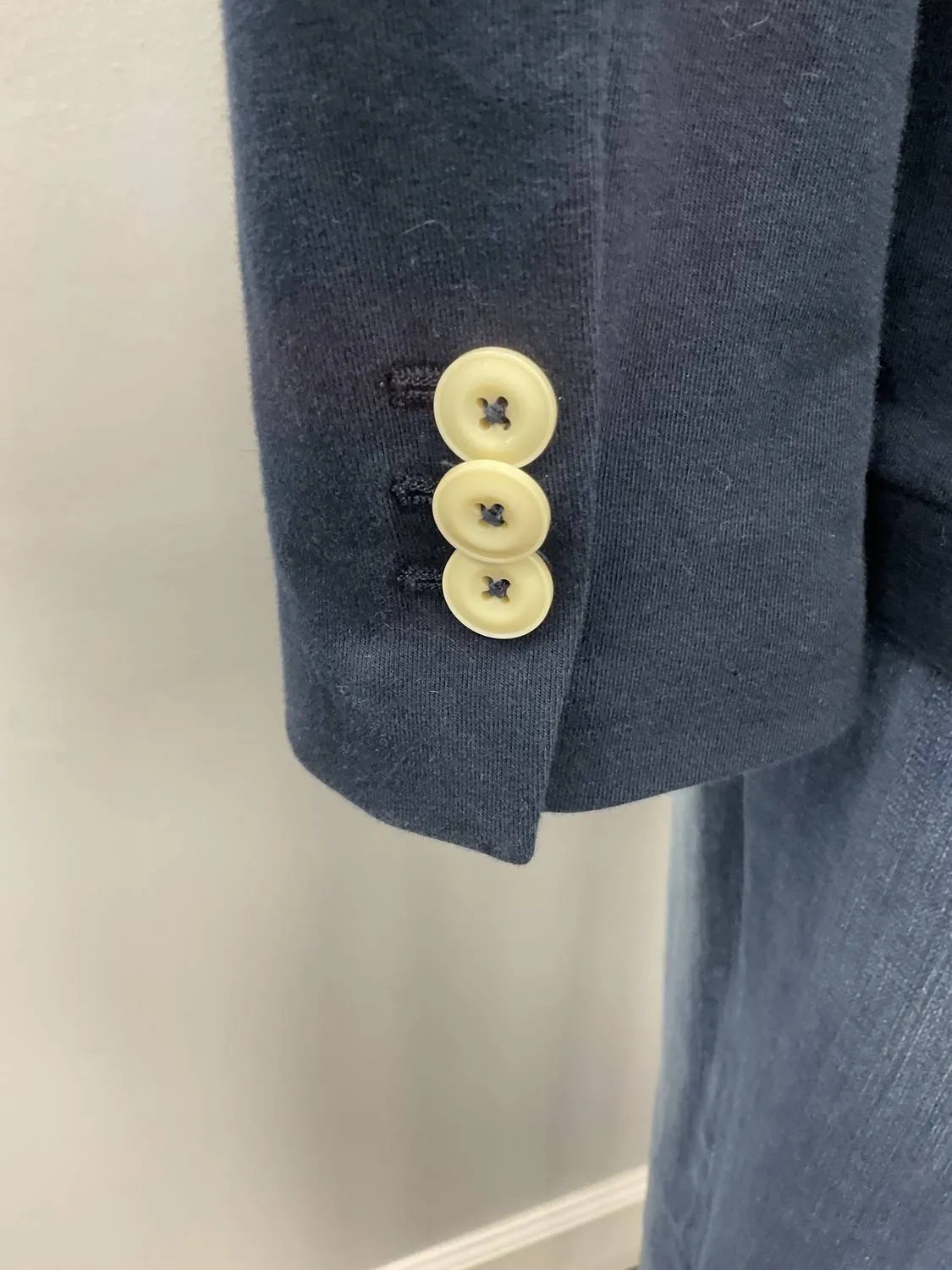 Navy Cotton Stretch Jacket