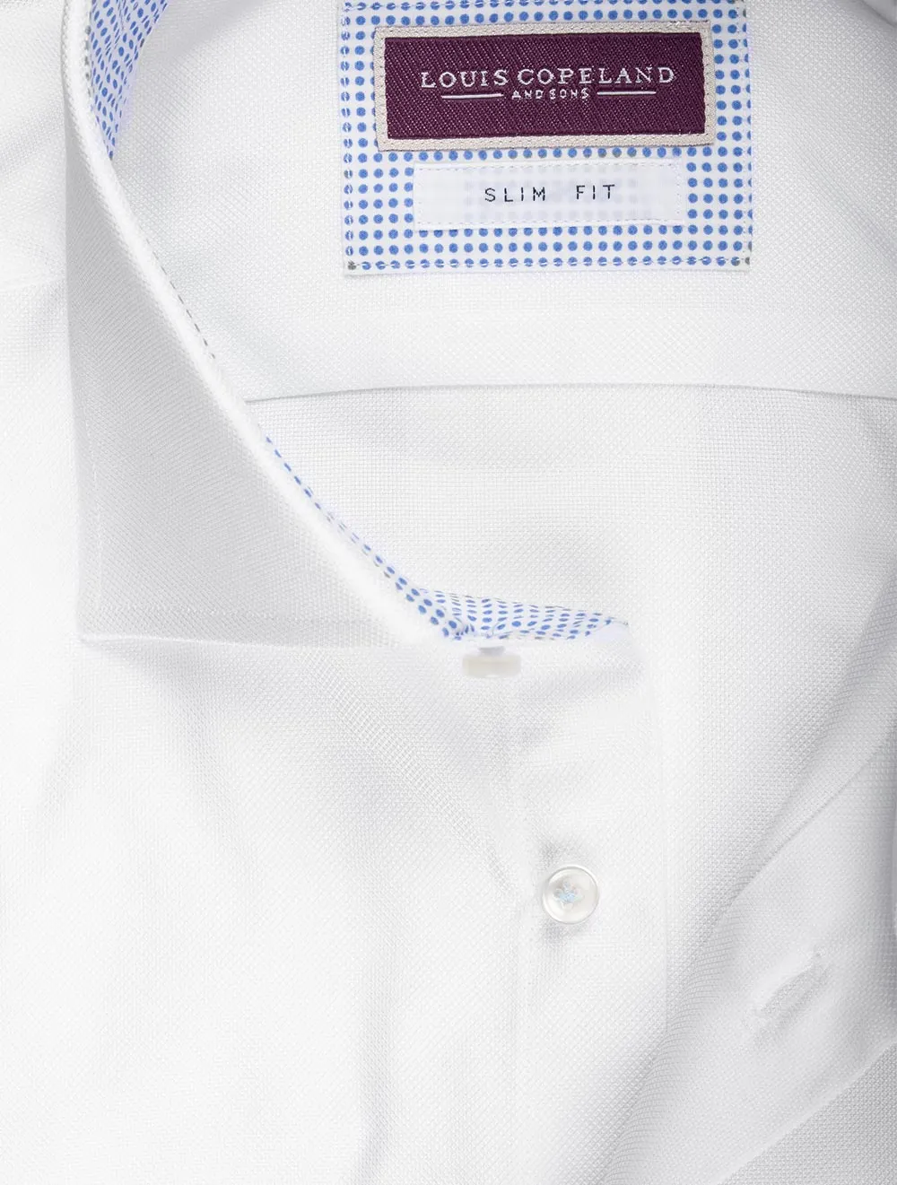 Nebraska Slim Fit Pin Point Shirt White