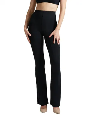 Neoprene Flared Legging In Black