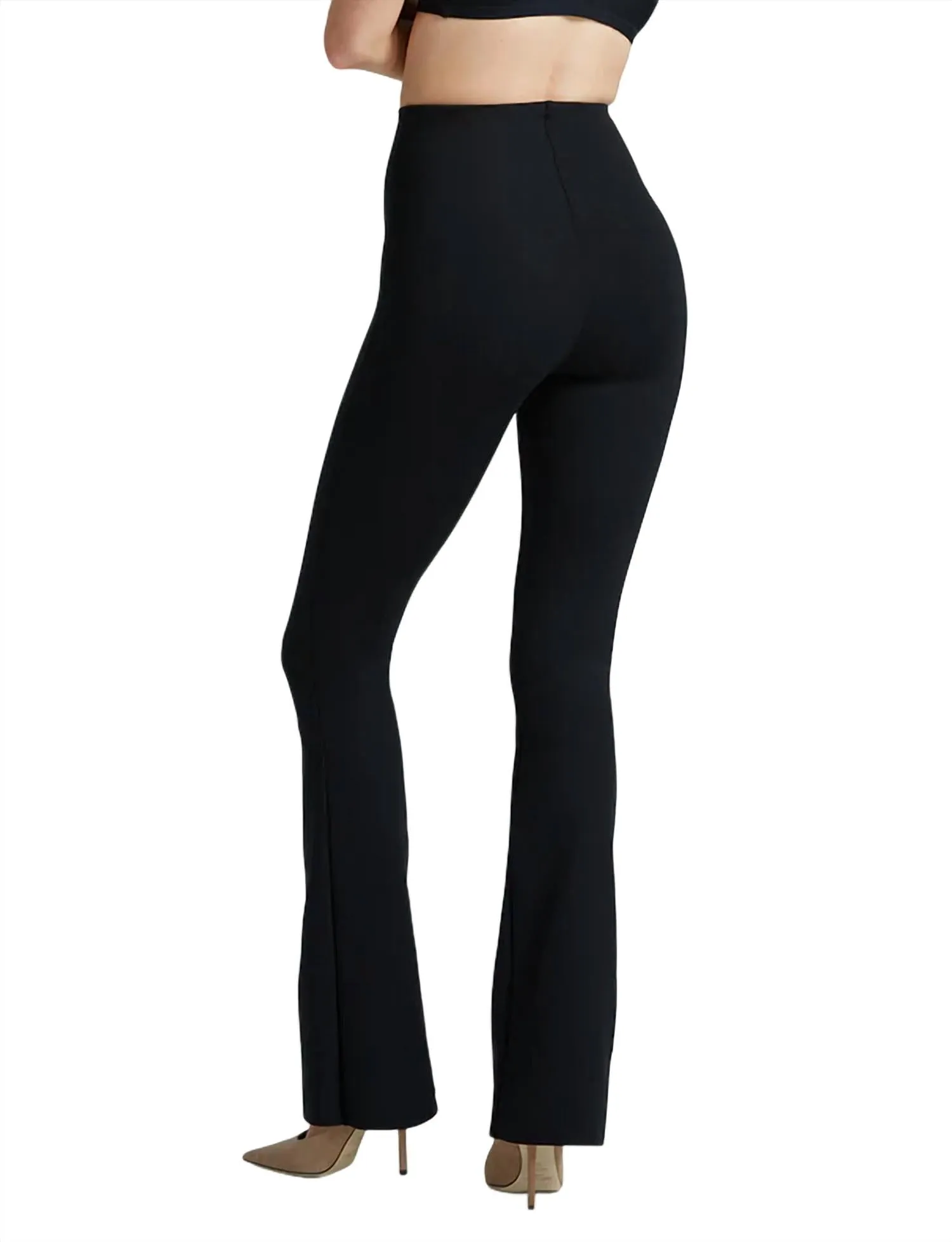 Neoprene Flared Legging In Black