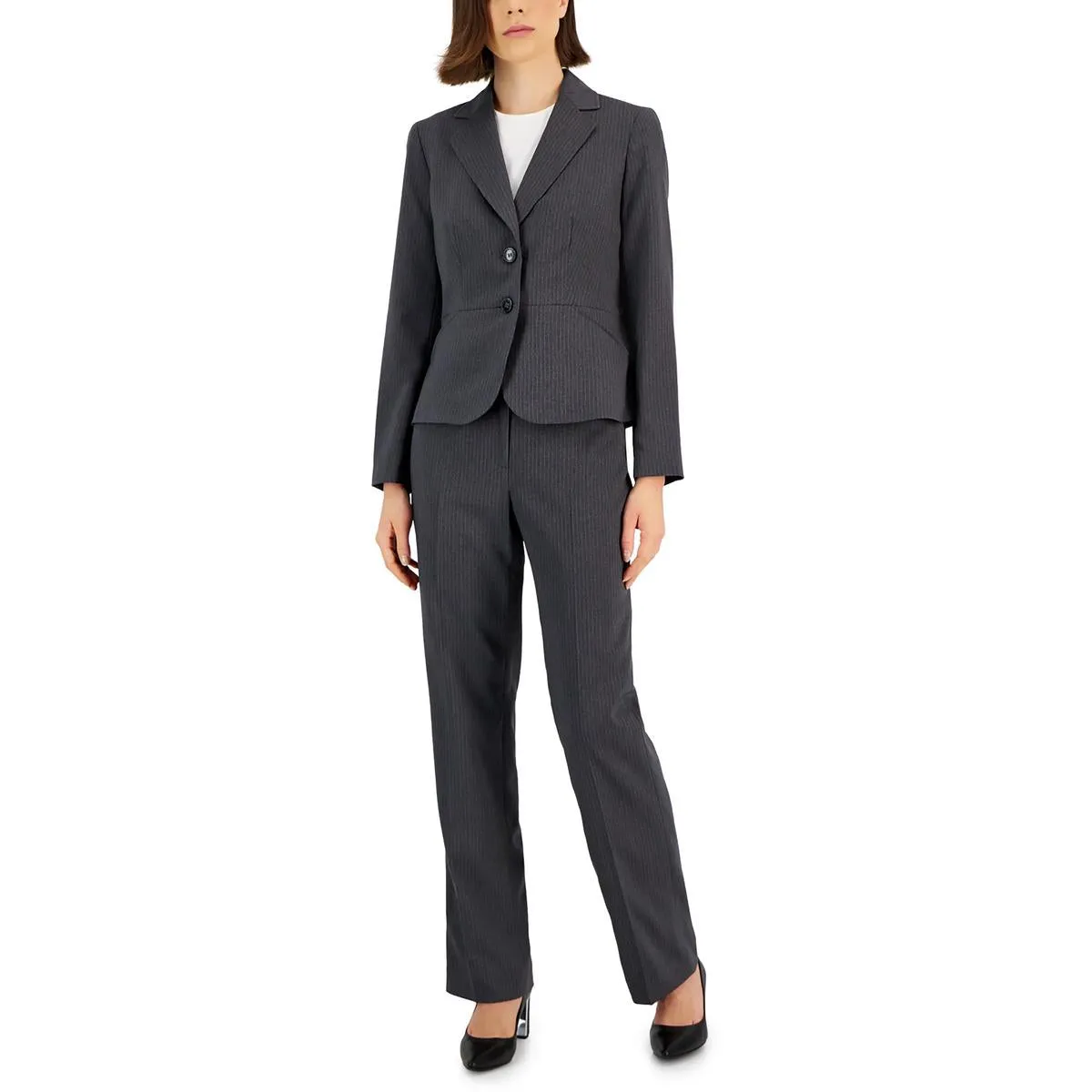 Petites Womens 2PC Polyester Pant Suit