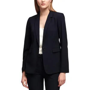 Petites Womens Single Button Suit Separate Blazer