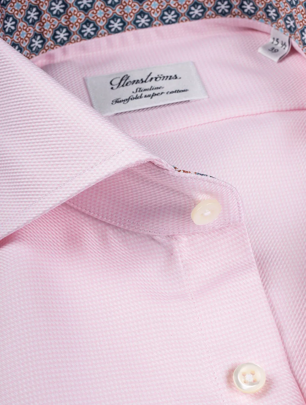 Pink Houndstooth Slimline Shirt