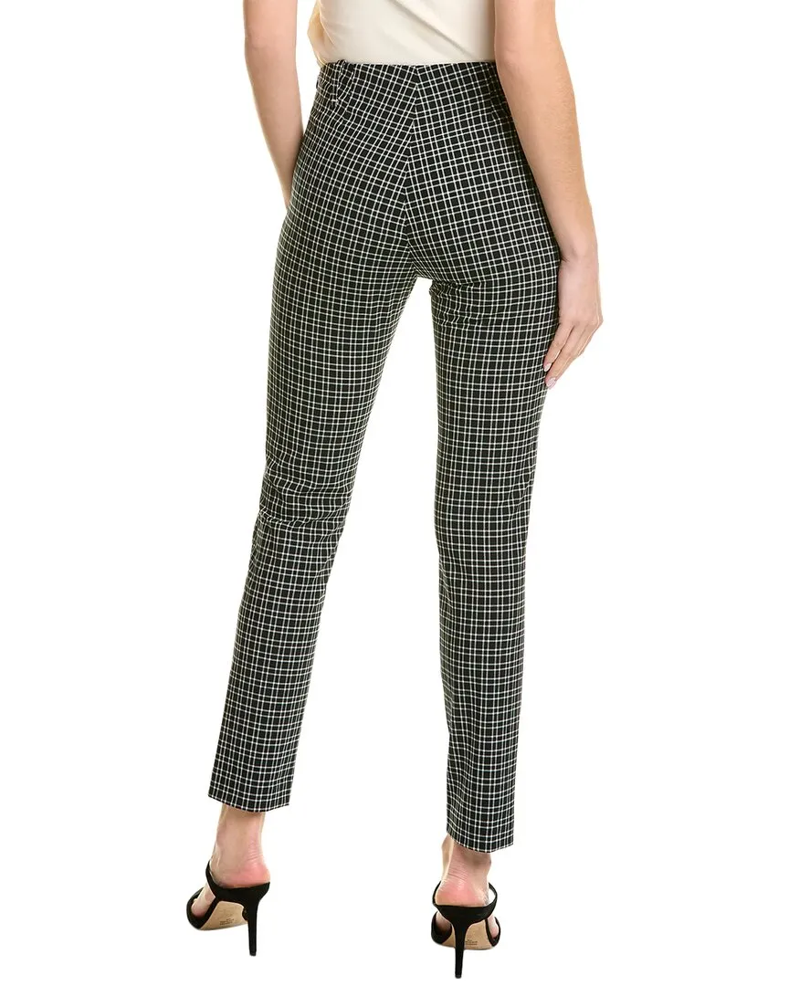 Pink Tartan Check Wool-Blend Blazer Pant
