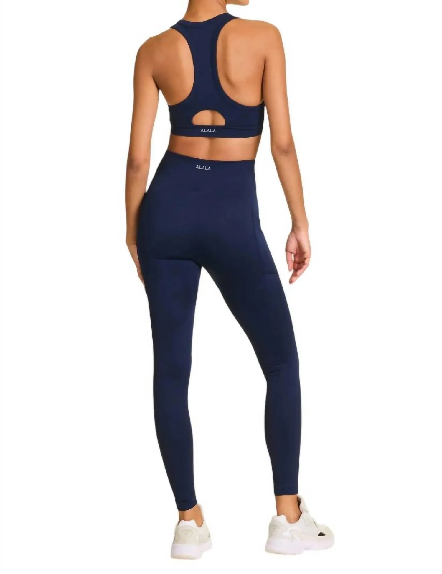 Pocket Barre Leggings In Navy