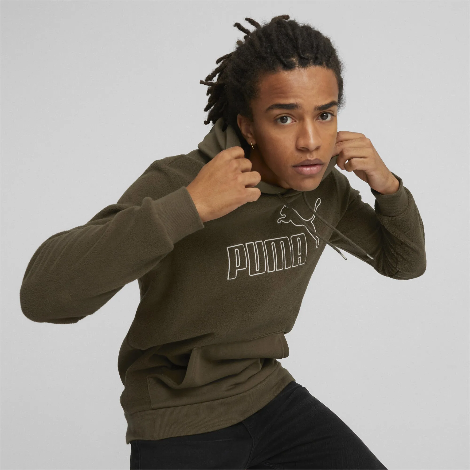 PUMA Men's Essentials Polar Fleece Hoodie