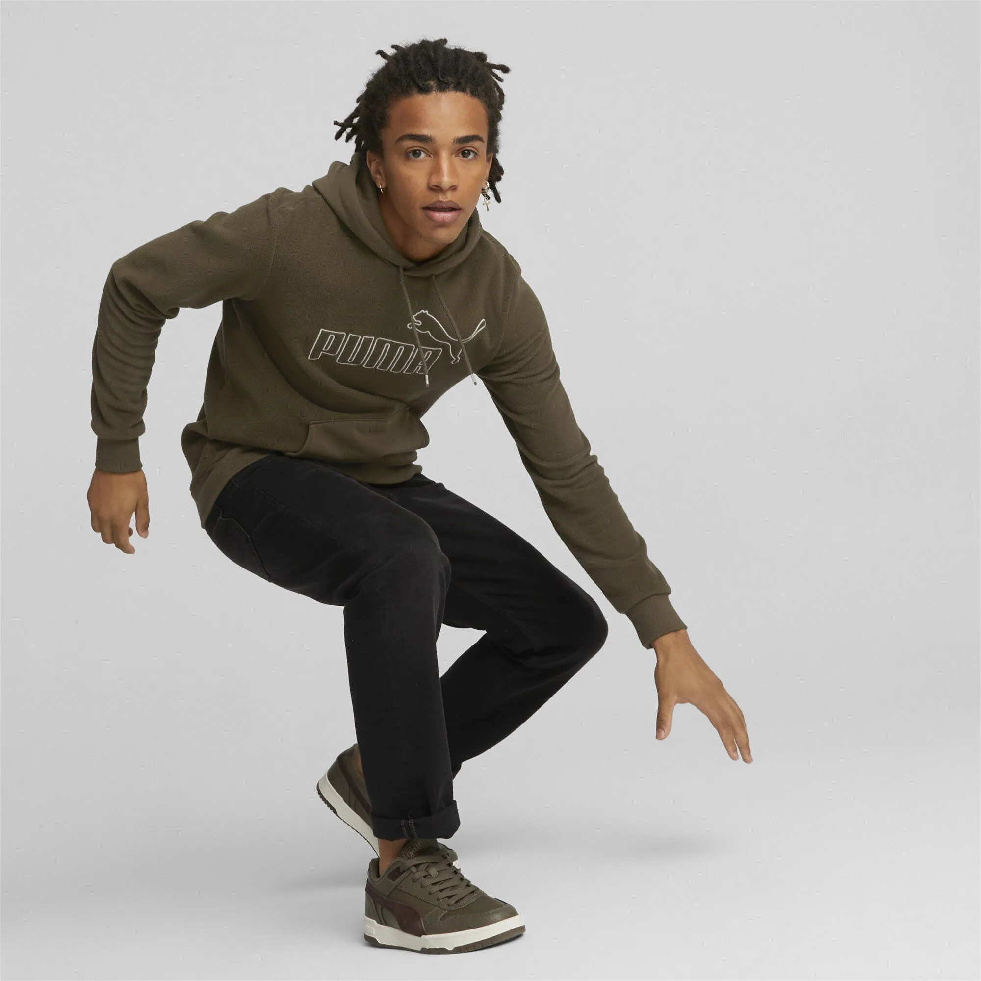 PUMA Men's Essentials Polar Fleece Hoodie