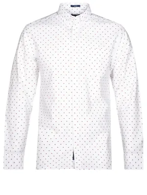 Regular Fit Coupe Dot Buttondown White