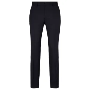 Regular-fit trousers in wool serge
