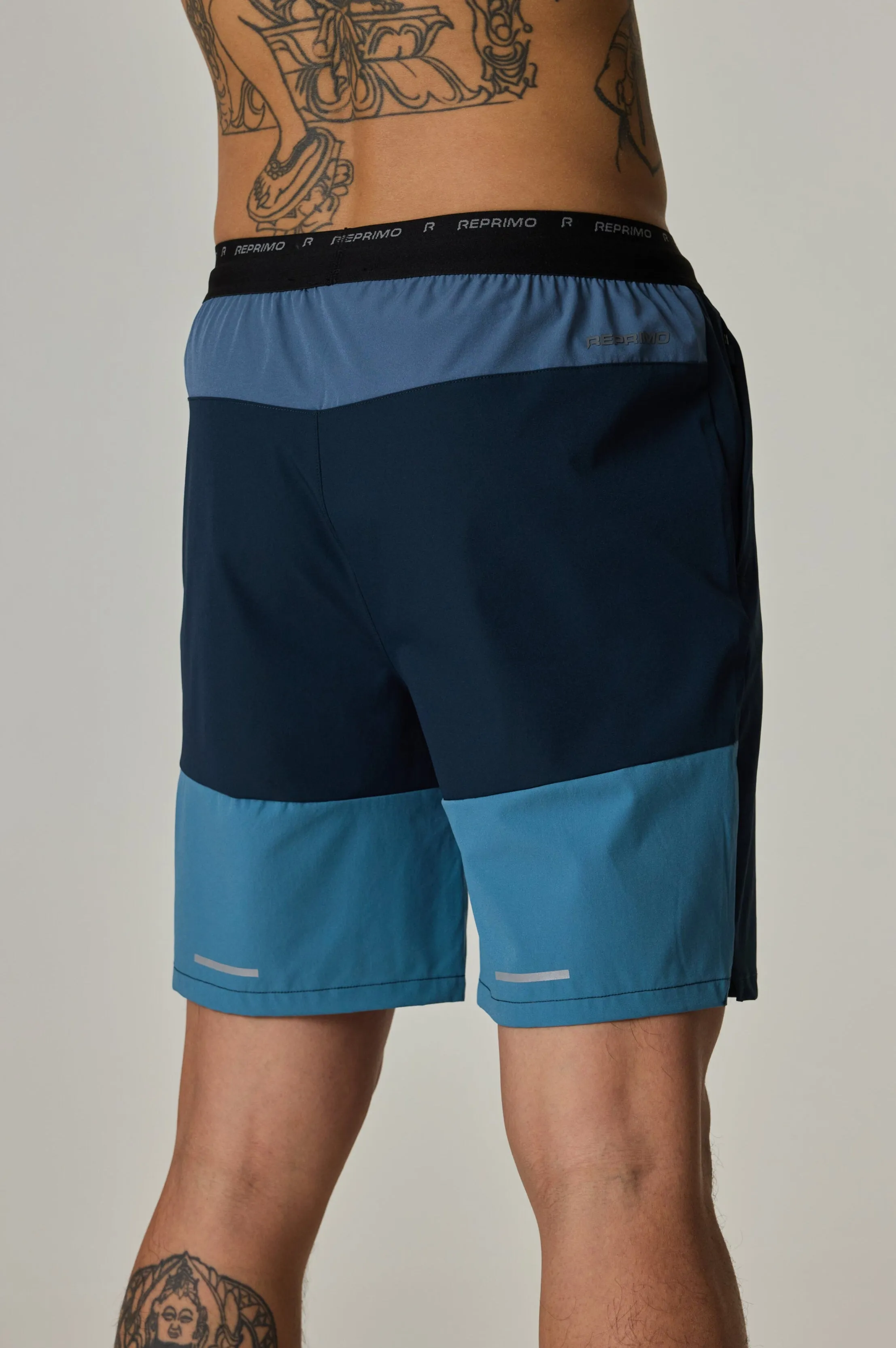 Reprimo Flight Short - Dusky Cyan / Ink
