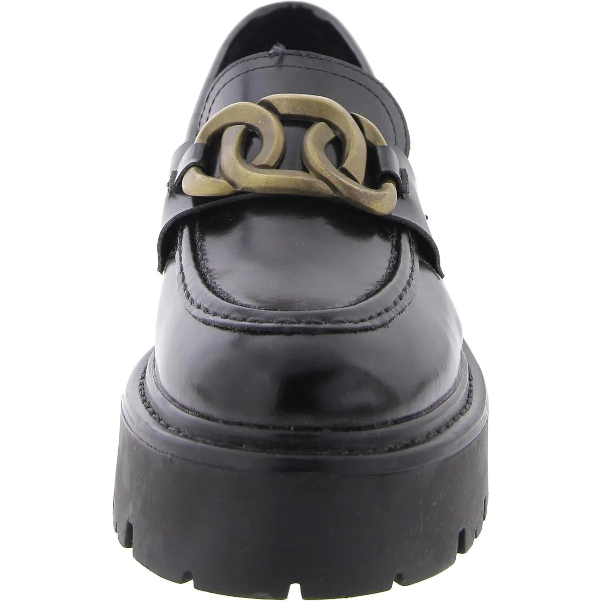 Rover Womens Leather Embellished Loafers