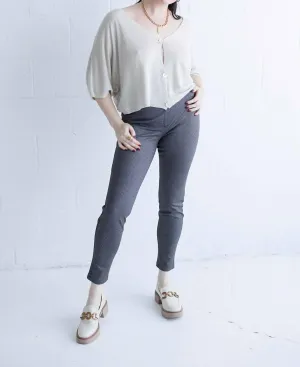 Runway Legging In Navy Micro Pin Check