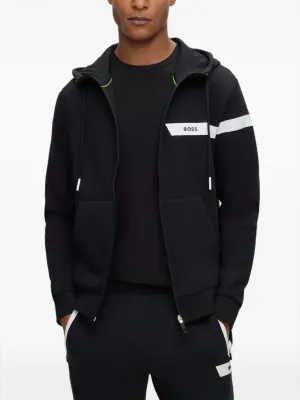 Saggy Hoodie Sweatshirt In Black