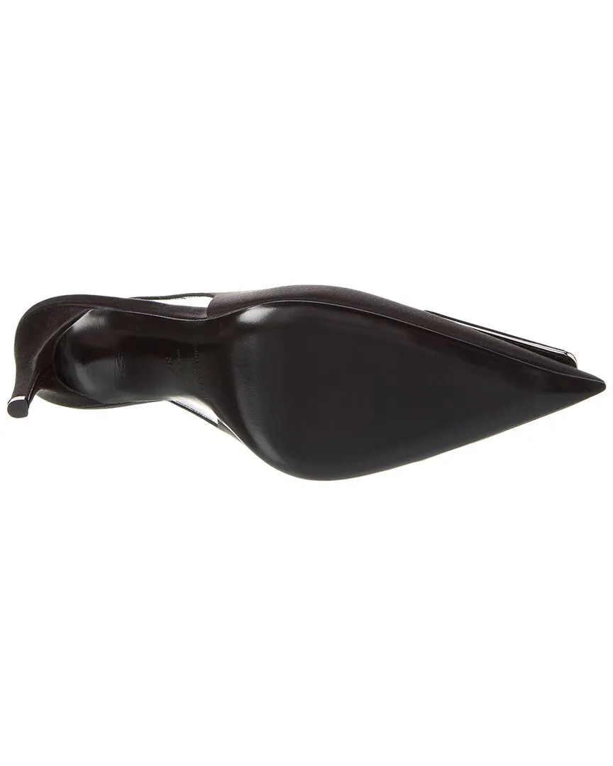 Saint Laurent Avenue 95 Satin Slingback Pump