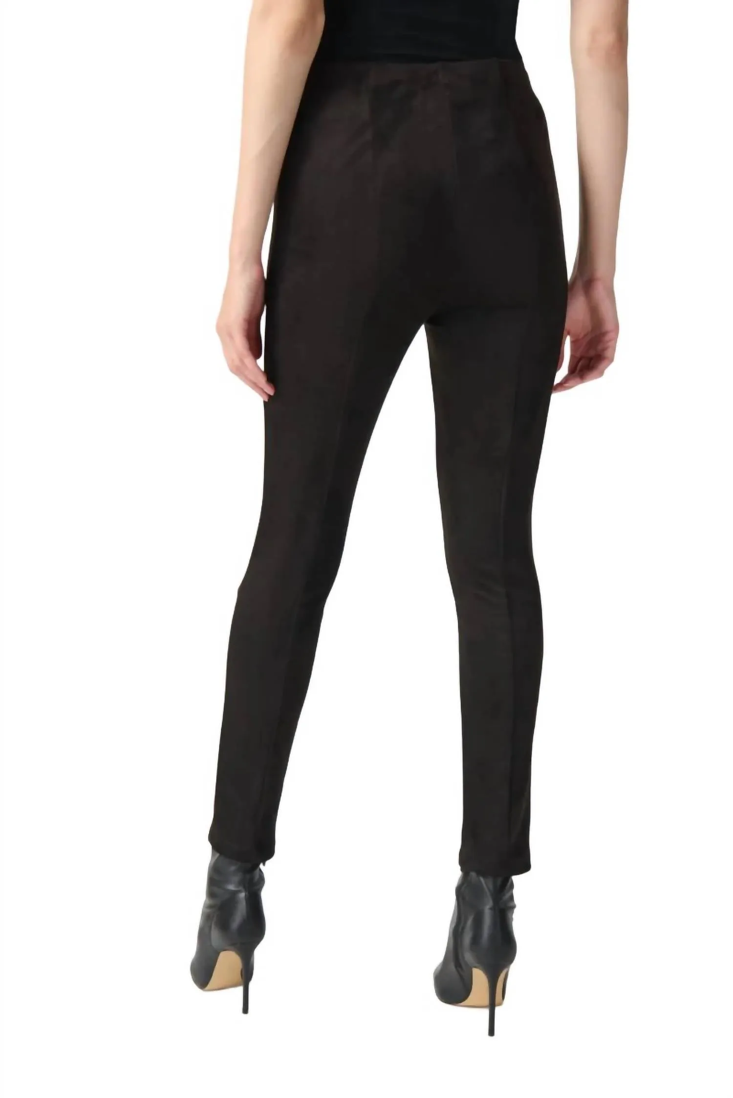Scuba Suede Leggings In Black