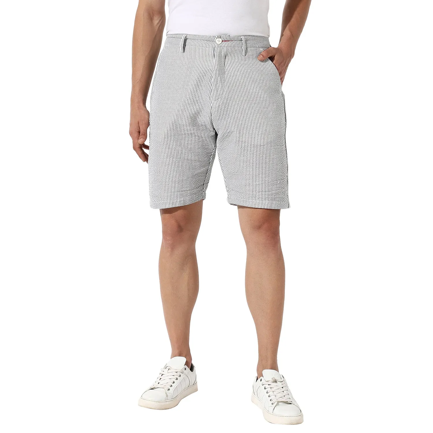 Seersucker Stripe Shorts