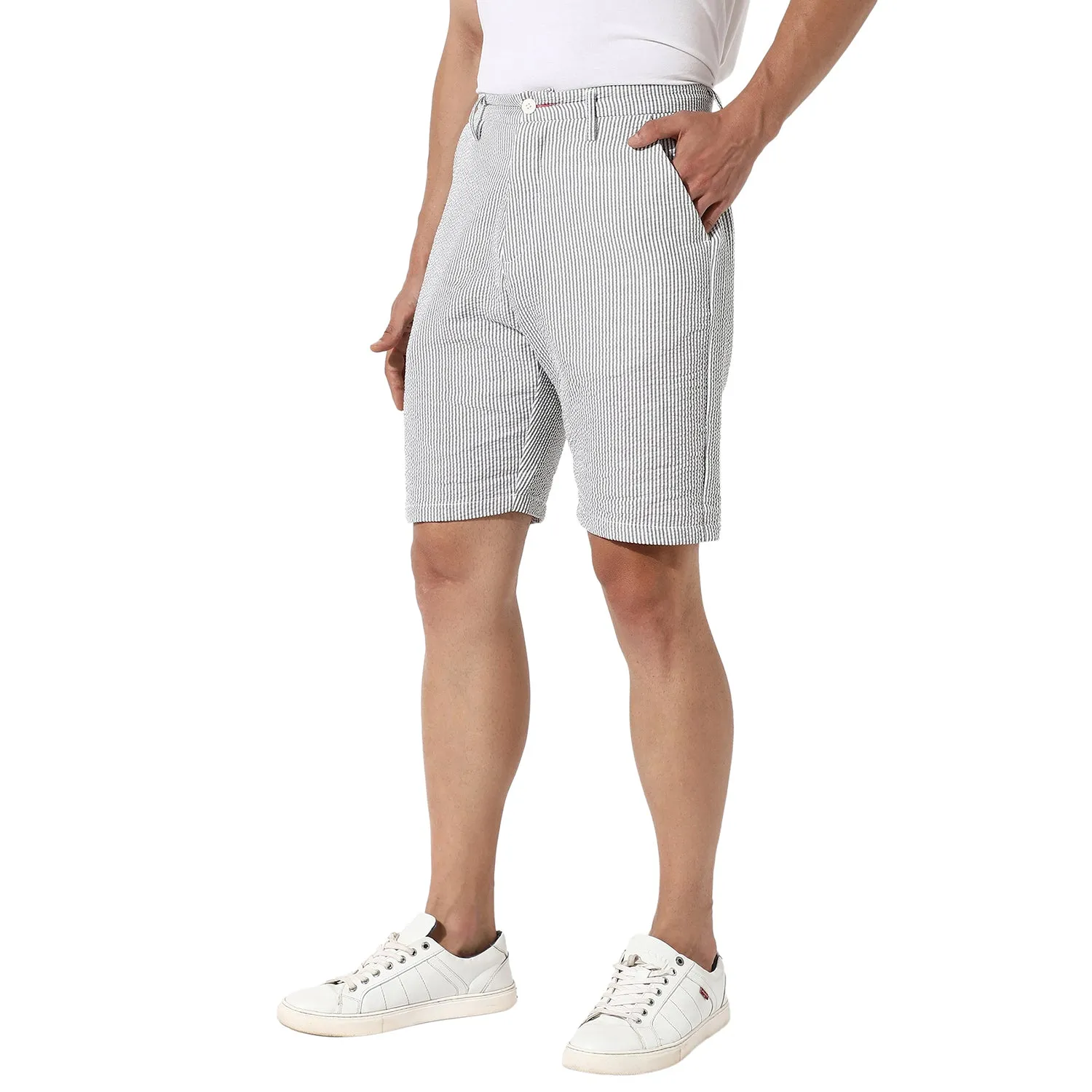 Seersucker Stripe Shorts