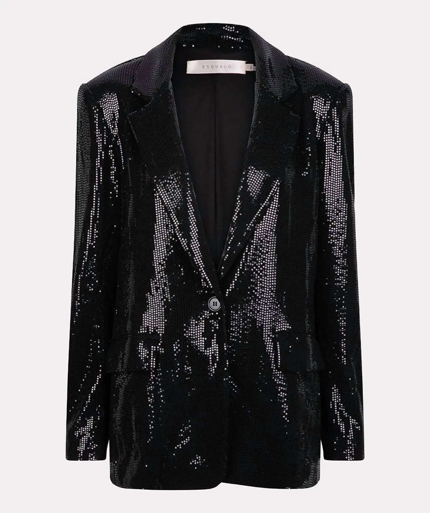 Sequin Blazer In Black