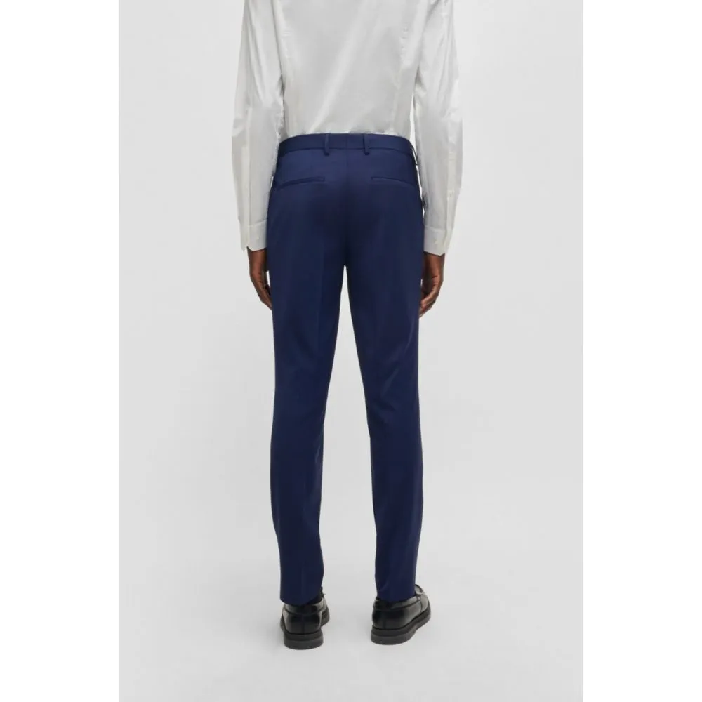 Slim-fit trousers in performance-stretch wool