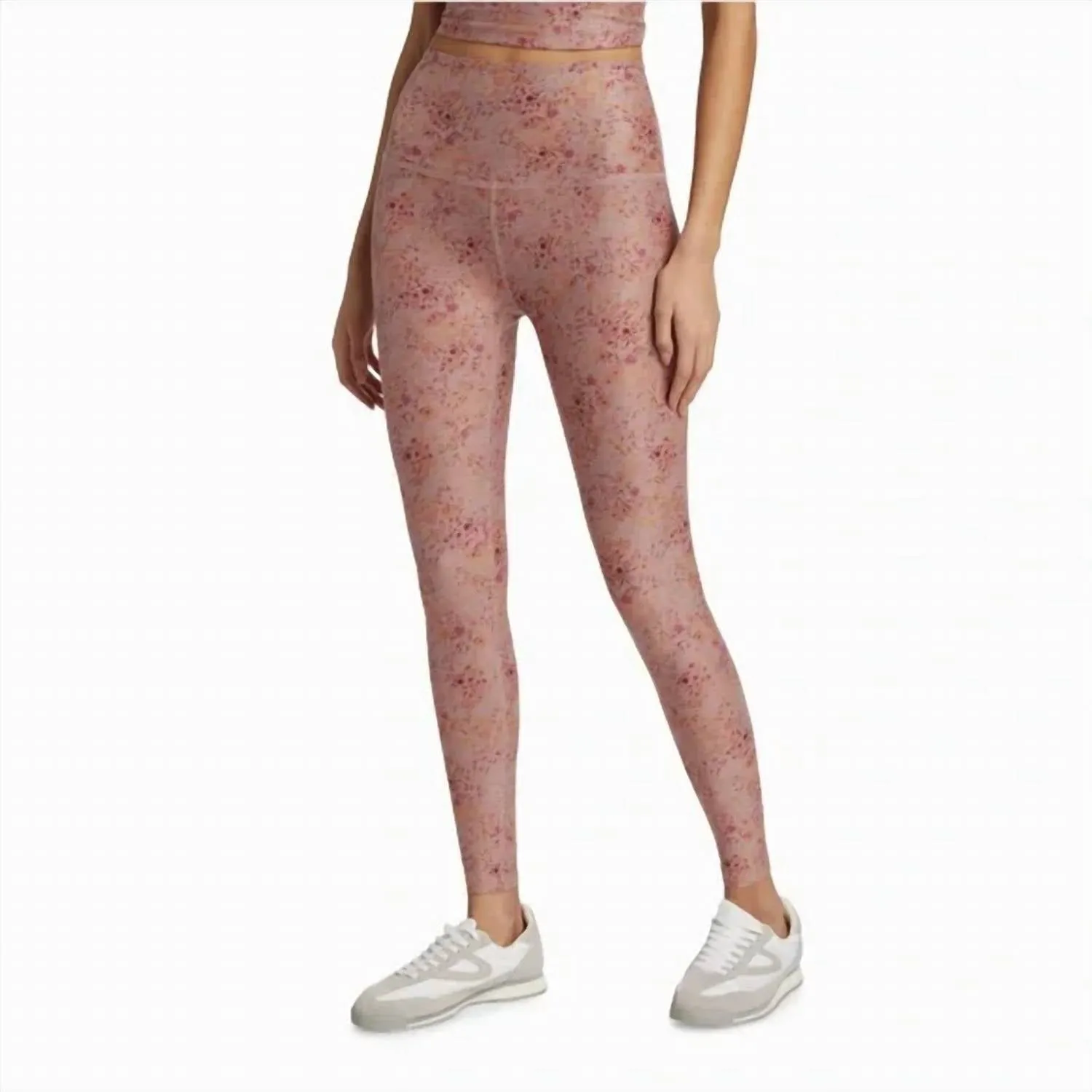 Softmark Caught In The Midi Leggings In Meadow Floral