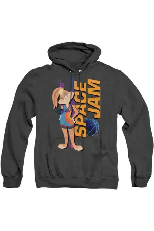 Space Jam 2 Lola Standing Adult Heather Hoodie / Hooded Sweatshirt