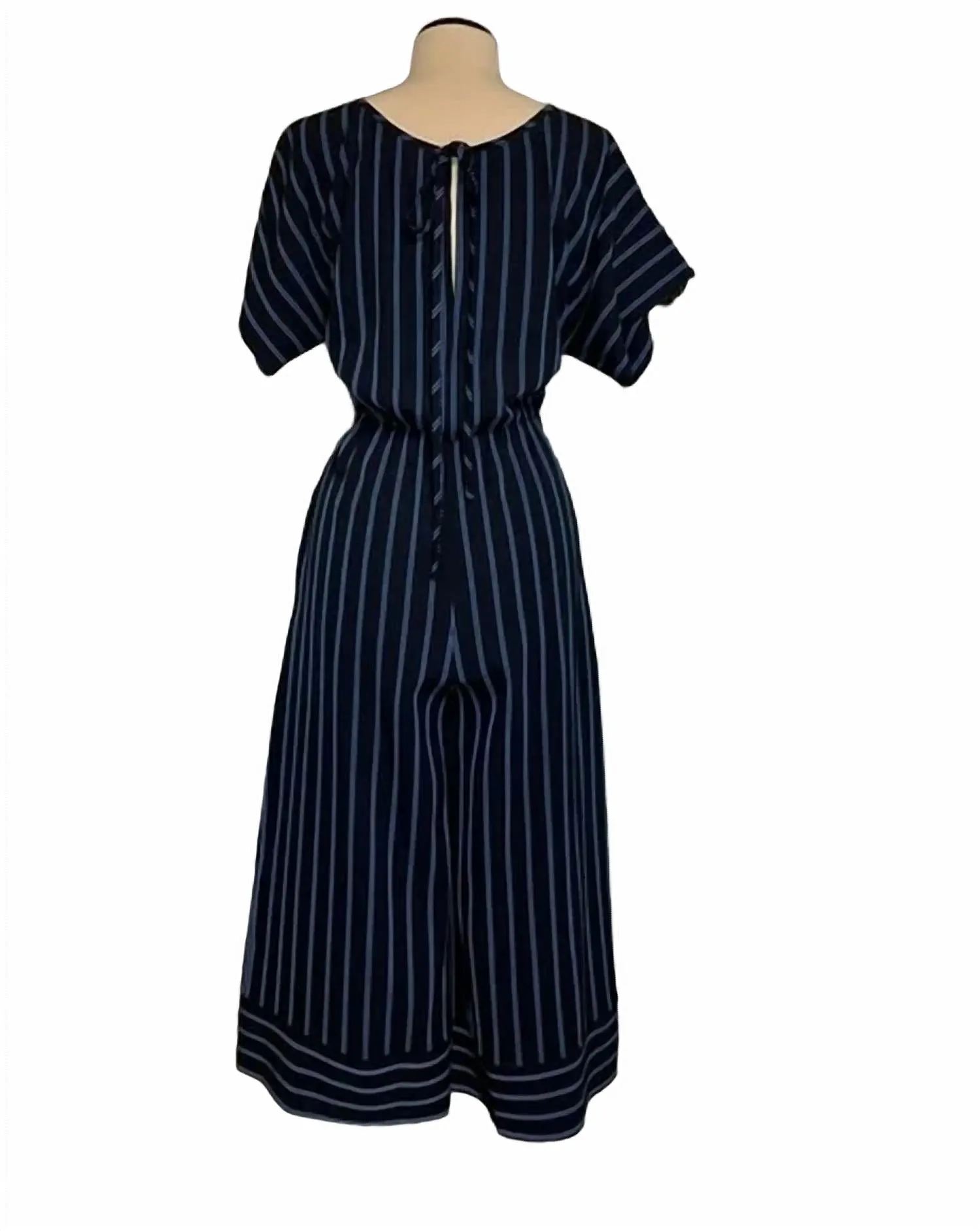 Stripe Jumpsuit In Blue