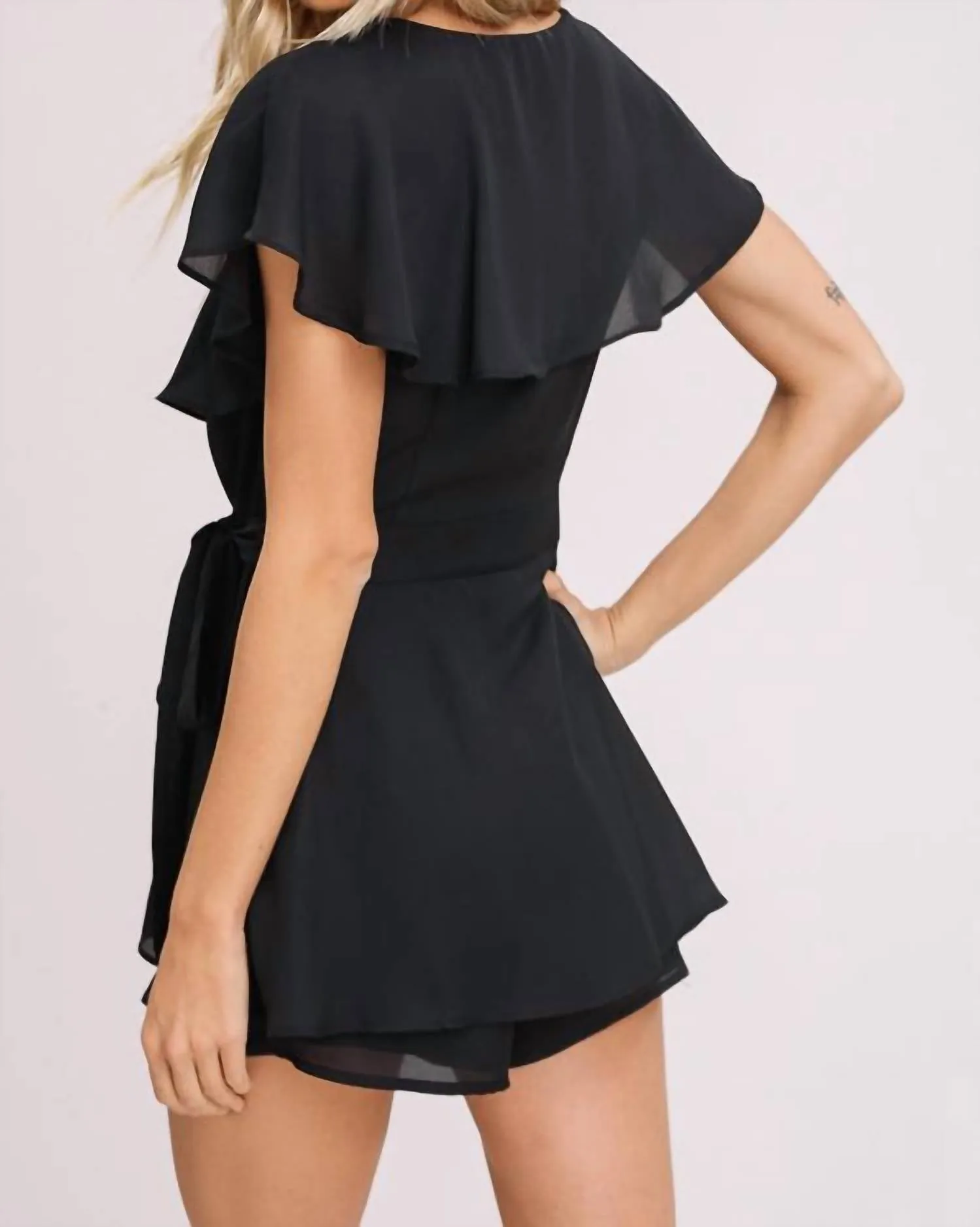 Sunday Funday Romper In Black