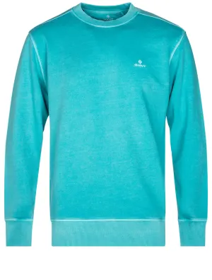 Sunfaded C-neck Sweat Aqua Green